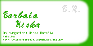 borbala miska business card